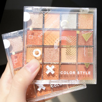 7024彩色空间16色眼影 美妆 哑光珠光高光大地影眼影盘化妆品眼影彩妆