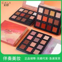 光影日落星空12影珠光哑光十二色沙漠眼影盘闪亮网红