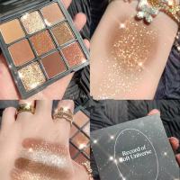 浪漫宇宙九色眼影 新款秋冬9影南瓜色大地色哑光珠光亮片闪粉九色彩妆盘