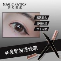 1#眼线笔(海绵头) 梦幻国度45度折角眼线笔不晕染防水持久手残党初学者平价学生