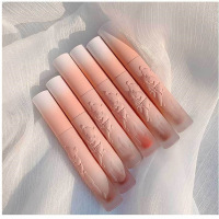 哑光唇泥空气 丝绒唇釉不易沾杯轻薄雾面6色唇泥唇颊两用腮红