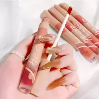 芝芝棒唇泥 哑光丝绒雾面唇釉轻薄显白不易沾杯口红唇颊腮红女