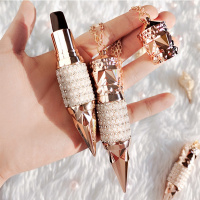 三色口红 网红热款女王权杖一支三色口红柔雾牛血色唇膏不脱妆口红6622