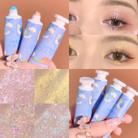 圆管多影液碎钻偏光细闪液体眼影卧蚕单色高光提亮液服帖
