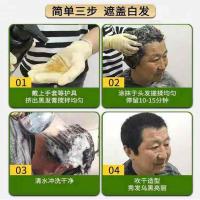 黑色 500 老姜王染发剂一支黑植物健康温和一洗染膏