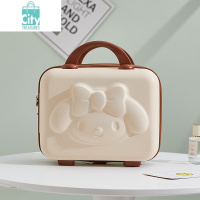 BANGDOU手提行李箱女14寸化妆箱小型旅行箱小号轻便可爱动漫3D熊密码箱包