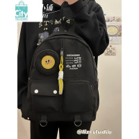 BANGDOU小众设计高颜值日系可爱食物挂件书包大容量初高中大学学生双肩包