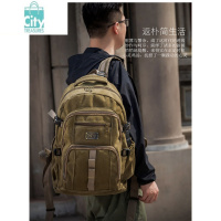 BANGDOU新款背包男士双肩包加厚帆布高中初中学生书包复古潮流户外旅行包