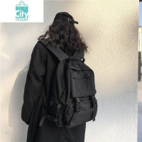 BANGDOU书包女韩版高中原宿ulzzang大学生百搭ins双肩包大容量暗黑背包男