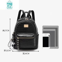 BANGDOU双肩包女夏2024新款潮百搭时尚小包包软皮质书包轻便旅行女士背包