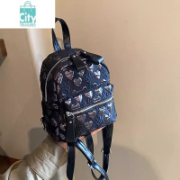 BANGDOU小红书爱心银色双肩包包女2024新款潮时尚百搭ins斜挎包小水桶包