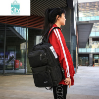 BANGDOU大容量多兜双肩包男女通用情侣大书包工装风旅行背包15.6寸电脑包