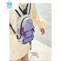 BANGDOU户外双肩包新款撞色登山包野餐复古小书包轻便旅行包徒步小背包女
