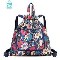 BANGDOU皮肤包超轻折叠抽绳束口袋双肩包女防水便携尼龙牛津布背包大容量