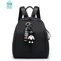 BANGDOU牛津布女士双肩包春季女包韩版潮百搭彩带纯色双背书包潮2024新款