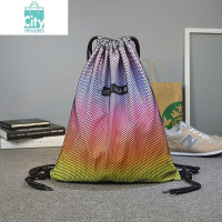 BANGDOU原创渐变潮街头运动抽绳双肩背包学生防水束口袋简约袋男女包