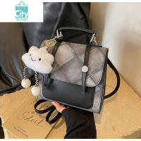 BANGDOU双肩包设计感小众背包女式2024新款流行时尚菱格书包大学生手提包