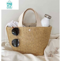 BANGDOU仙女手提草编包女2024新款ins海边夏季沙滩度假夏季田园风编织包