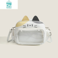 BANGDOUUR潮酷千禧辣妹痛包百搭机械猫猫小背包2024新款流行旅行双肩包女