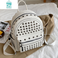 BANGDOU今年流行包包女春夏2024新款潮时尚铆钉双肩包洋气迷你旅行小背包