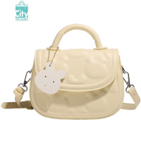 BANGDOU手提饼干包包女秋冬2023新款高级质感单肩斜挎包小众简约马鞍包