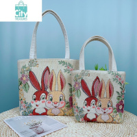 BANGDOU[]帆布包双面金丝提花刺绣单肩包学生补习包上班通勤包