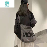 BANGDOU包包女2022大容量学生帆布包简约百搭斜挎背包慵懒风手提包包