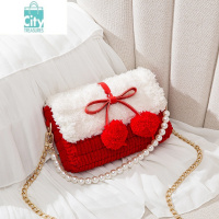 BANGDOU手织包包手工编织diy手工包编织包材料包自制作情人节礼物送女友