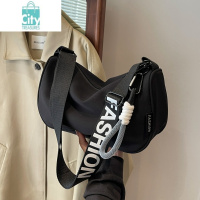 BANGDOU帆布包包女2024新款春夏季百搭枕头包休闲运动宽带单肩斜挎包女包