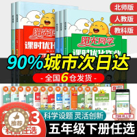 [醉染正版]2023新版 阳光同学五年级下册语文数学英语科学全套教科版人教版北师大版课时优化作业浙江专版小学同步配套练习