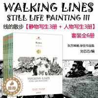 [醉染正版]东方神画美术教育系列丛书线的散步全套6册 学生作品集刘芯芯编著 人物写生3册+静物写生3册艺术绘画绘画理论儿