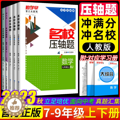 [醉染正版]2023新版勤学早名校压轴题七八九年级上册下册中考数学专题复习初中初一二三数学名校名题必刷题尖子生大培优强化