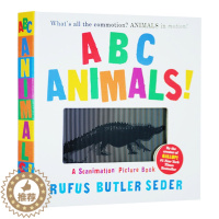 [醉染正版]光与影视觉动物ABC动画书 英文原版 ABC Animals A Scanimation Picture