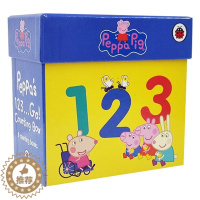 [醉染正版]英文原版 Peppa Pig 1,2,3 Go! Hinged Box 小猪佩奇数字认知8册套装 小猪佩奇绘