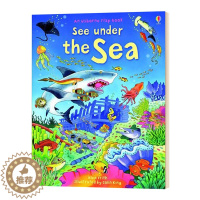 [醉染正版]英文原版绘本 See Inside Under the Sea 看里面系列 海底 儿童认知科普读物 纸板翻翻