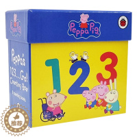 [醉染正版]小猪佩奇数字认知8册套装 Peppa Pig 1,2,3 Go! Hinged Box 英文原版小猪佩奇绘本