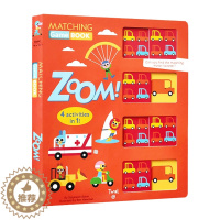 [醉染正版]英文原版绘本 Matching Game Book Zoom 操作拉拉配对书 交通工具 儿童启蒙认知绘本 纸