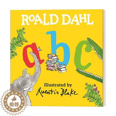 [醉染正版]英文原版 Roald Dahl Abc 跟罗尔德·达尔学字母 儿童英文字母启蒙认知绘本 凯特格林纳威奖得主插