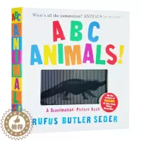 [醉染正版]光与影视觉动物ABC动画书 ABC Animals A Scanimation Picture Book 英