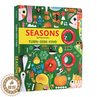 [醉染正版]英文原版 精装绘本 Seasons 四季变化 纸板操作游戏书 儿童科普认知启蒙 纸板书 Twirl精装 英文