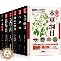 [醉染正版]正版全6册 本草纲目正版李时珍全集彩图黄帝内经灵枢素问伤寒论神农本草经千金方中医养生书籍大全中药中草药彩图大