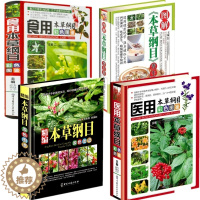 [醉染正版]4本 本草纲目正版李时珍 原版全套 中草药书彩图大全书 食用医用本草纲目图鉴 本草纲目原色图谱 图解本草纲目