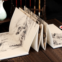 [醉染正版]原大原寸 历代名家绘画原大本 元黄公望富春山居图国画长卷高清山水画临摹范本收藏观赏 古代名家绘画原大本 包含