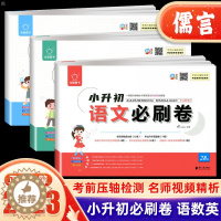 [醉染正版]2024版全脑图书小升初必刷卷28套语文数学英语试卷通用版小学升初中6六年级毕业升学总复习名校招生真题卷初一