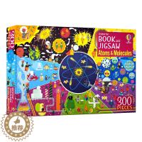 [醉染正版]Usborne拼图游戏系列 原子和分子拼图游戏书 英文原版 Book and Jigsaw Atoms an