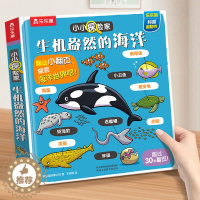 [醉染正版]海洋动物立体翻翻书 儿童绘本3一6科普类书籍幼儿认知小百科海底世界动物小小探险家揭秘系列两岁宝宝益智早教书精