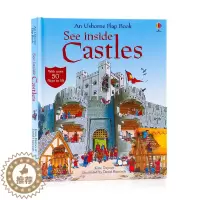 [醉染正版]进口英文原版Usborne看里面系列城堡揭秘 See Inside Castles 科普立体机关翻翻书 儿童