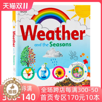 [醉染正版]英文原版 DK儿童百科 天气和季节 益智游戏活动书 Weather and the Seasons 创意手工