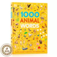[醉染正版]英文原版 DK 1000 Animal Words 动物1000词 关于世界各地动物生活词汇 儿童英语单词趣