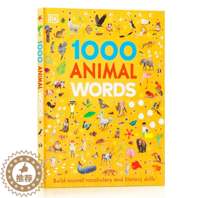 [醉染正版]英文原版 DK 1000 Animal Words 动物1000词 关于世界各地动物生活词汇 儿童英语单词趣